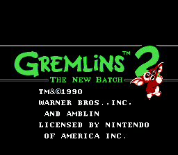 Gremlins 2: The New Batch title screenshot